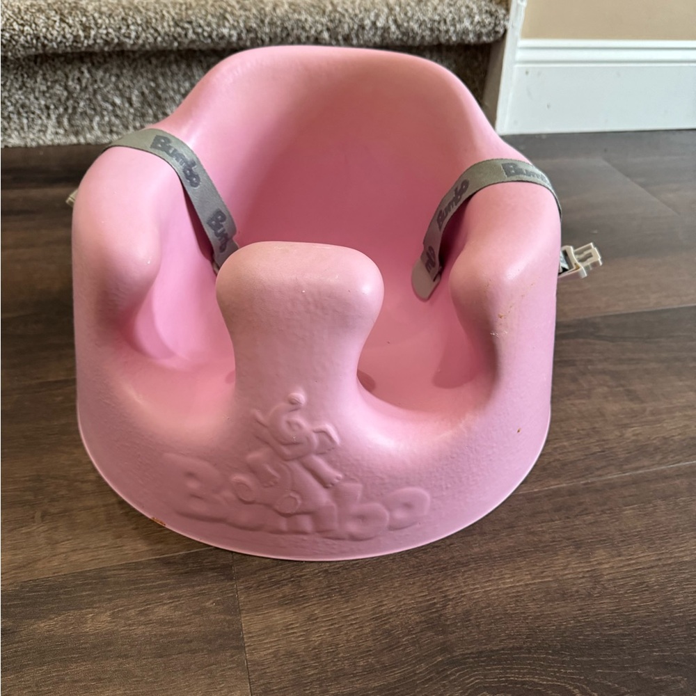 Bumbo Pink Portable Activity and Feeding Floor Seat for Babies and Infants
